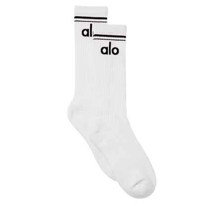 Unisex Throwback Sock - White/Black