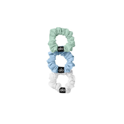Fresh Mini Scrunchie 3-Pack - White/Seashell Blue/Spearmint